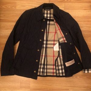 Burberry Brit Quilted Jacket Navy XS